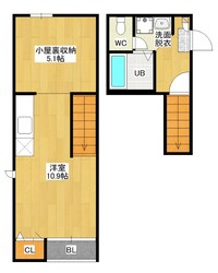 室見駅 徒歩9分 2階の物件間取画像